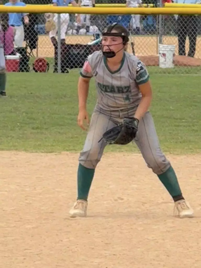 Haley fielding on August 23, 2025 in Clayton, NC.