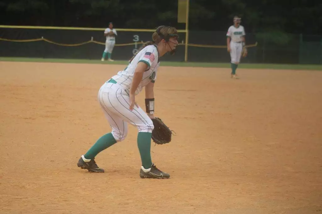 #6 Abigail Dew fielding in Apex, NC on July 19, 2025