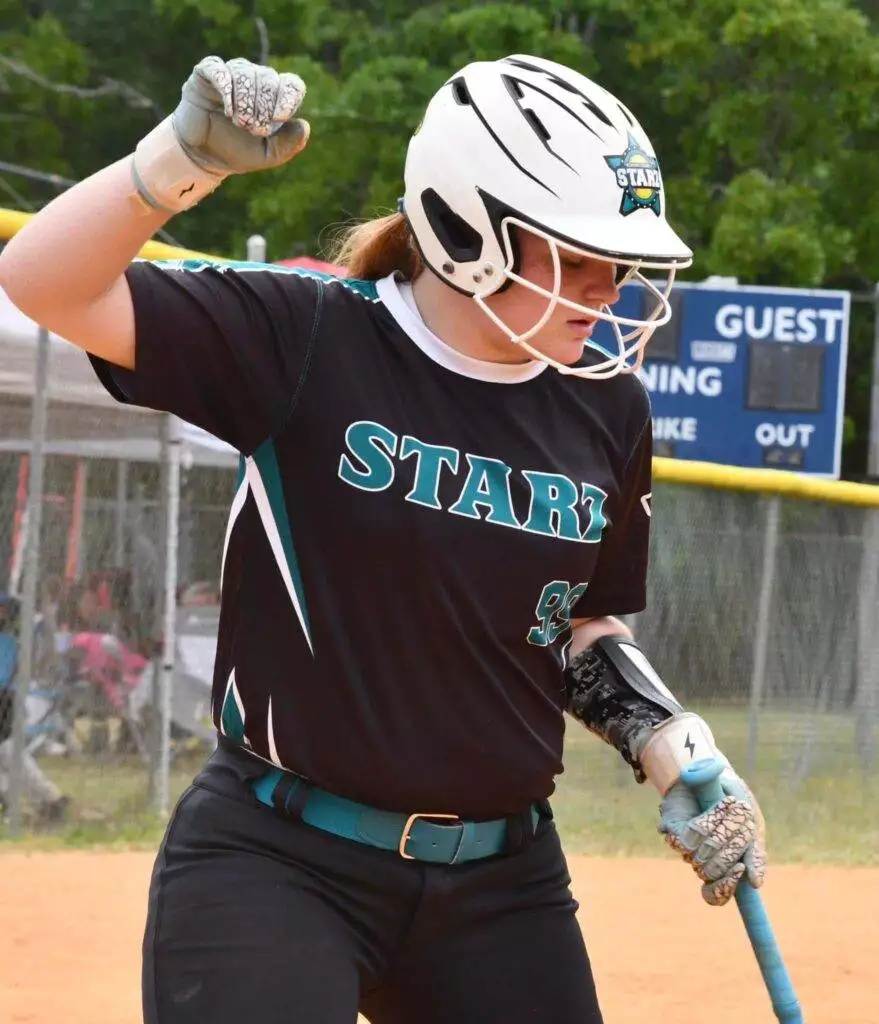 Serenity at bat in Fayetteville - April 26, 2025