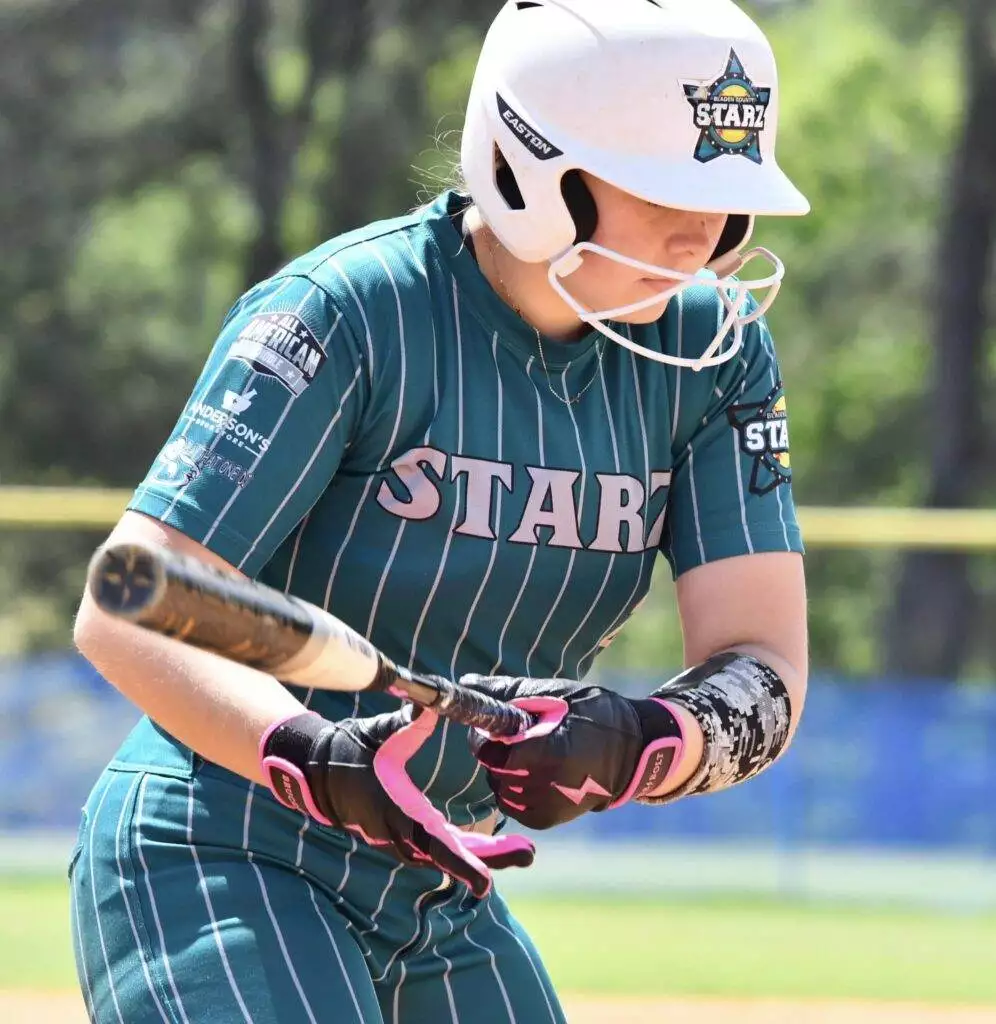Breelyn batting in Raleigh on April 13, 2025