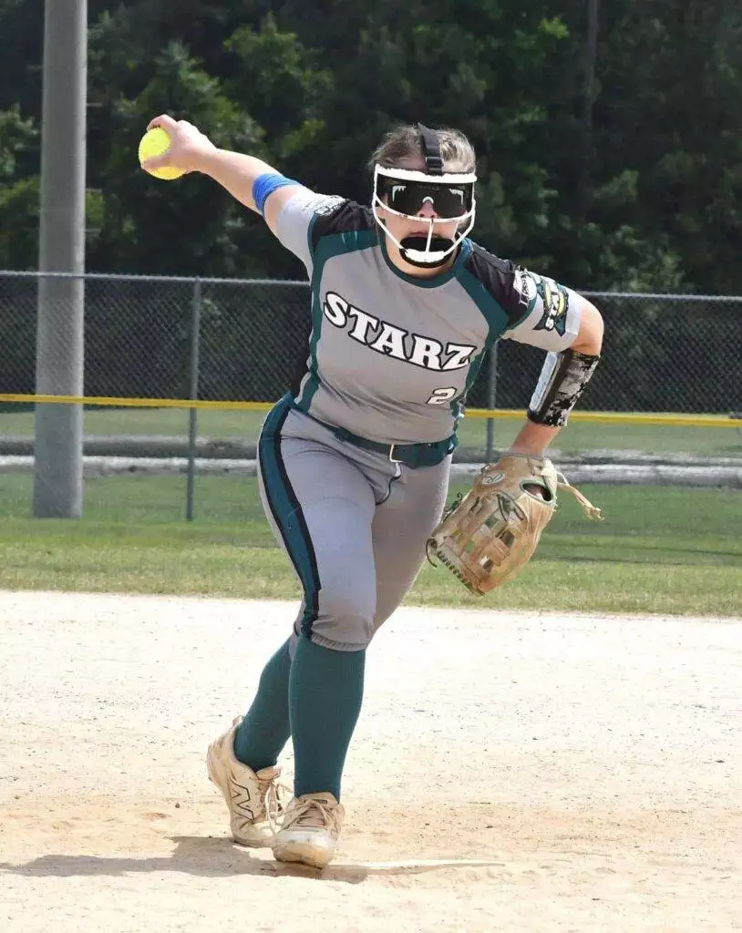 Breelyn pitching in Laurinburg - May 24, 2025