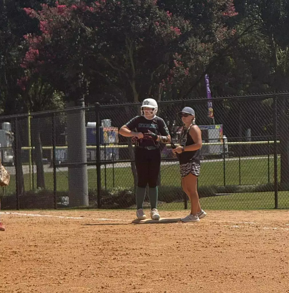 Breelyn and Coach Cara at Tier One Edge Showcase tournament - August 9-10, 2025 in Raleigh, NC