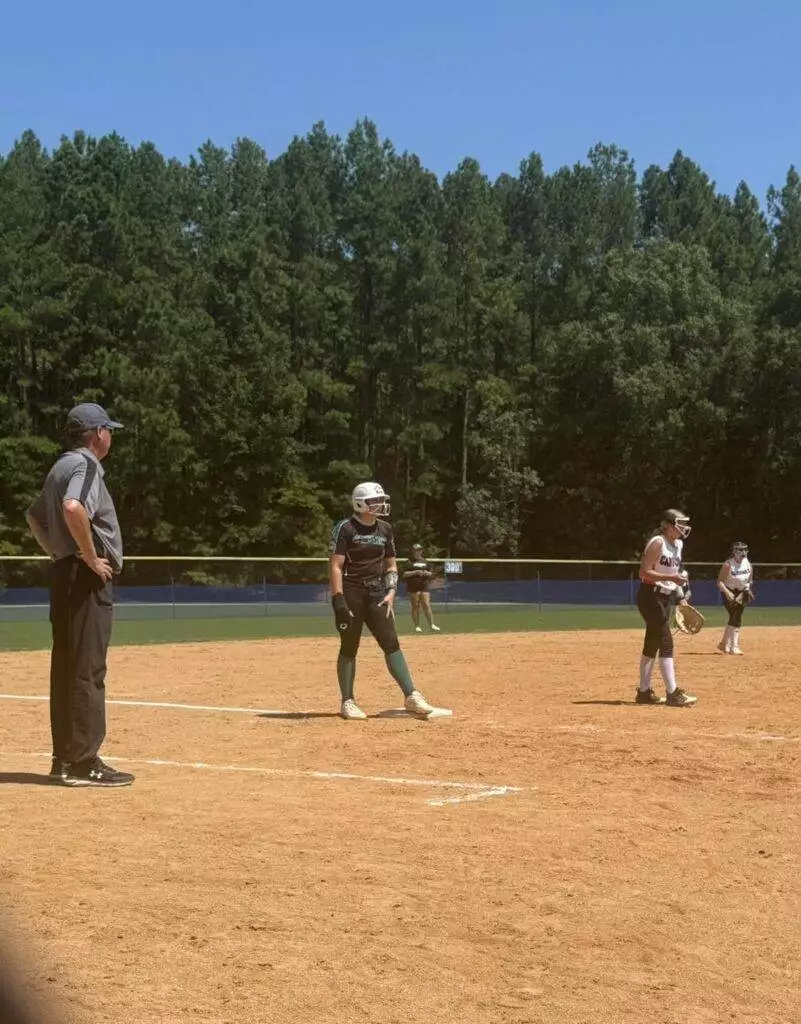 Breelyn base running at Tier One Edge Showcase tournament - August 9-10, 2025 in Raleigh, NC