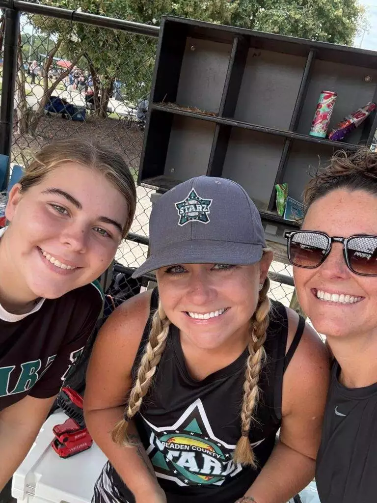 Breelyn, Coach Cara, and Coach Briana at Tier One Edge Showcase tournament - August 9-10, 2025 in Raleigh, NC