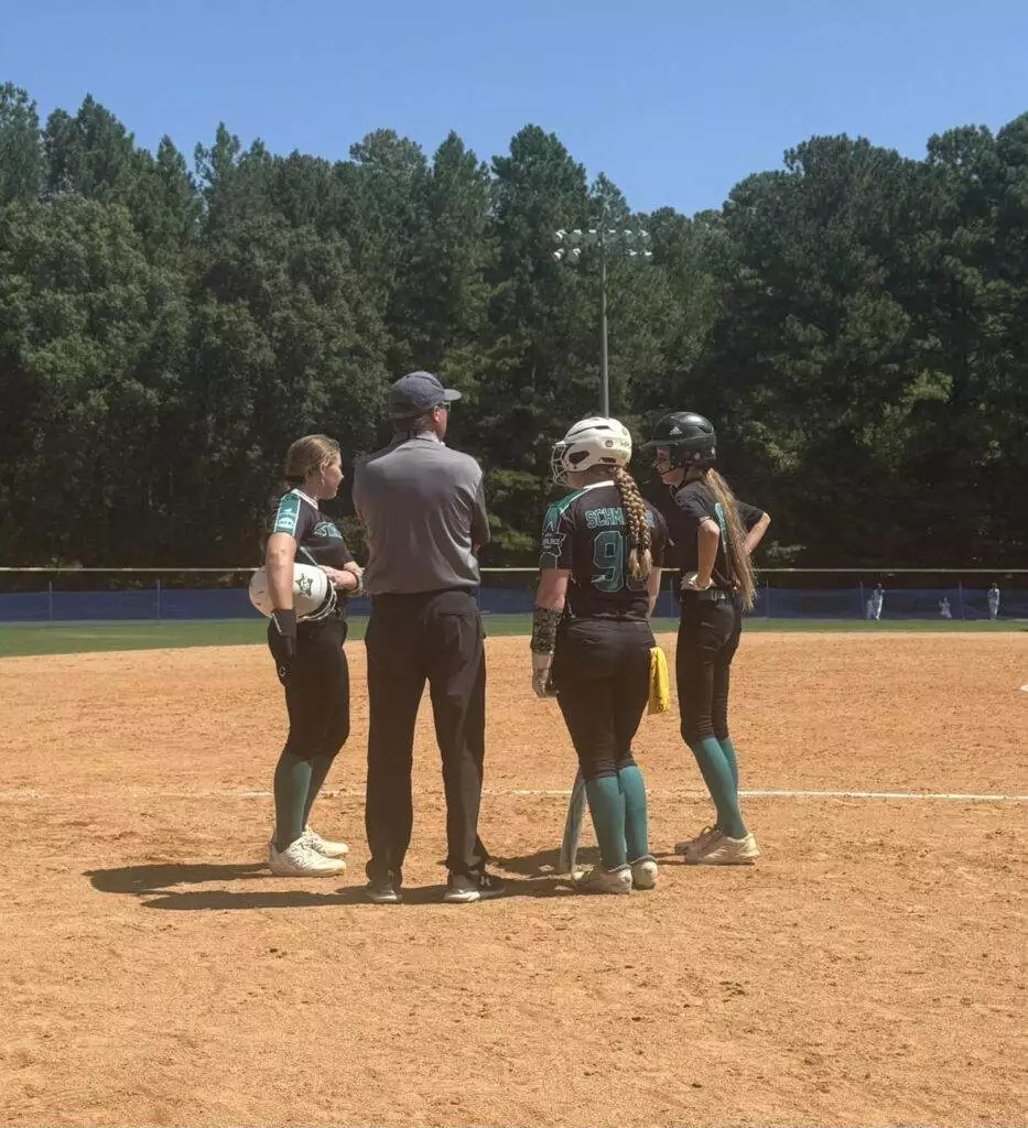 Breelyn, Coach Chris, Serenity, and Stevie at Tier One Edge Showcase tournament - August 9-10, 2025 in Raleigh, NC