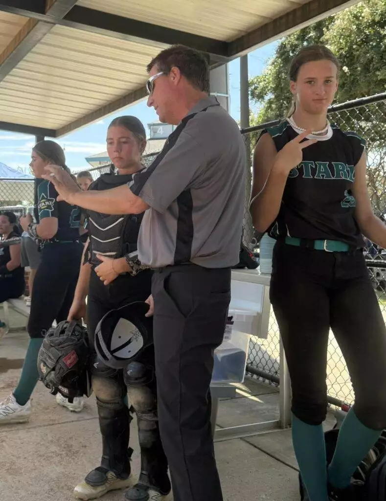 Breelyn, Haley, Coach Chris, and Jayden at Tier One Edge Showcase tournament - August 9-10, 2025 in Raleigh, NC