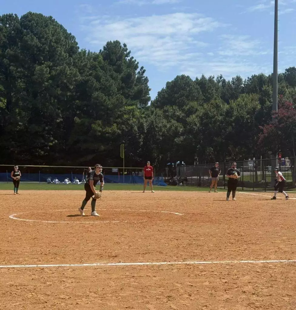 Breelyn pitching at Tier One Edge Showcase tournament - August 9-10, 2025 in Raleigh, NC