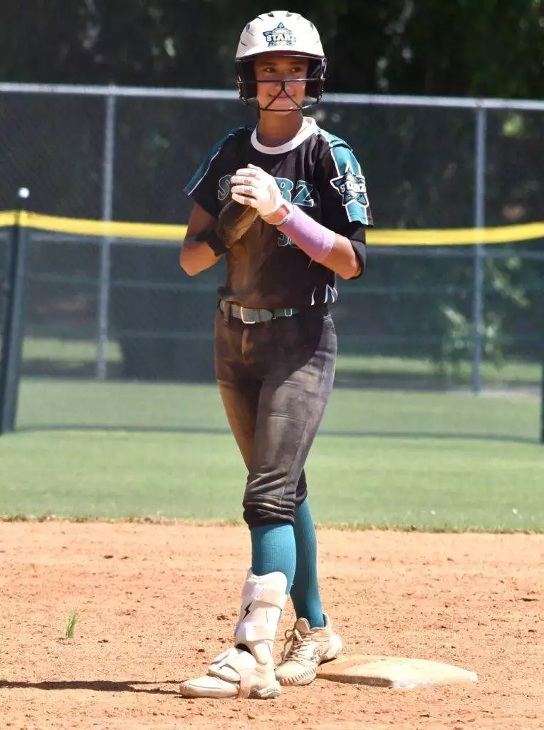 Emilia on base in Clayton on June 21, 2025