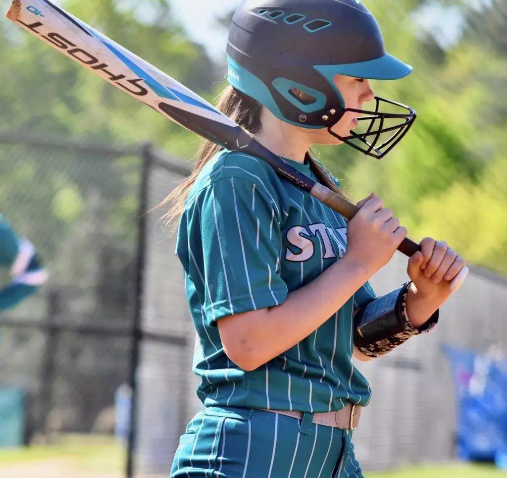 Haley at bat in Raleigh on April 13, 2025