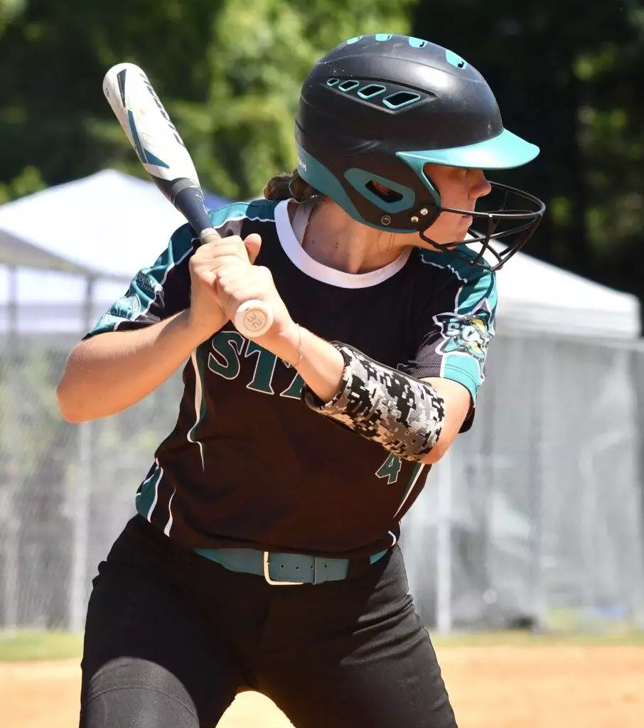 Haley at bat in Clayton on June 21, 2025