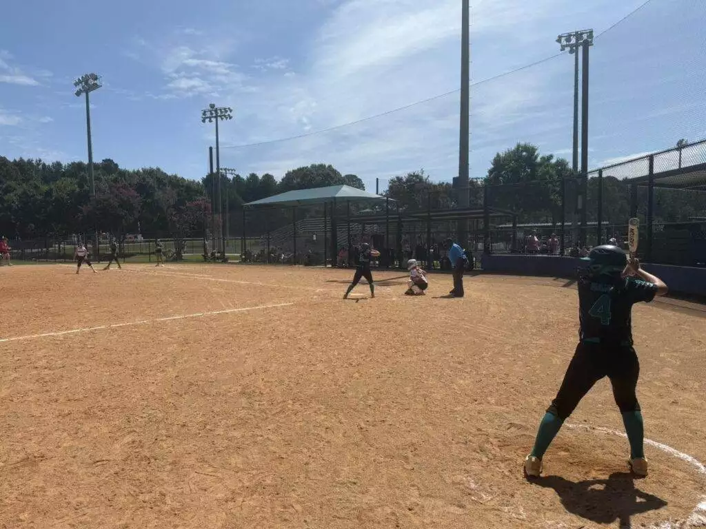 Haley on deck at Tier One Edge Showcase tournament - August 9-10, 2025 in Raleigh, NC
