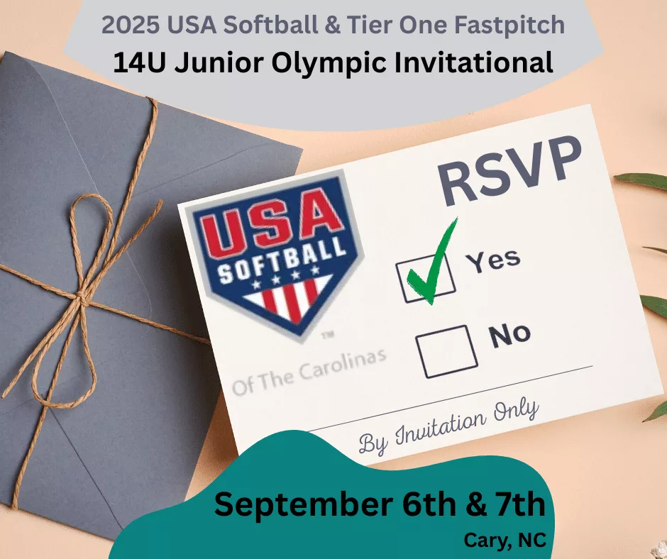 2025 USA Softball & Tier One Fastpitch 14U Junior Olympic Invitational tournament - September 6 & 7 in Cary, NC.