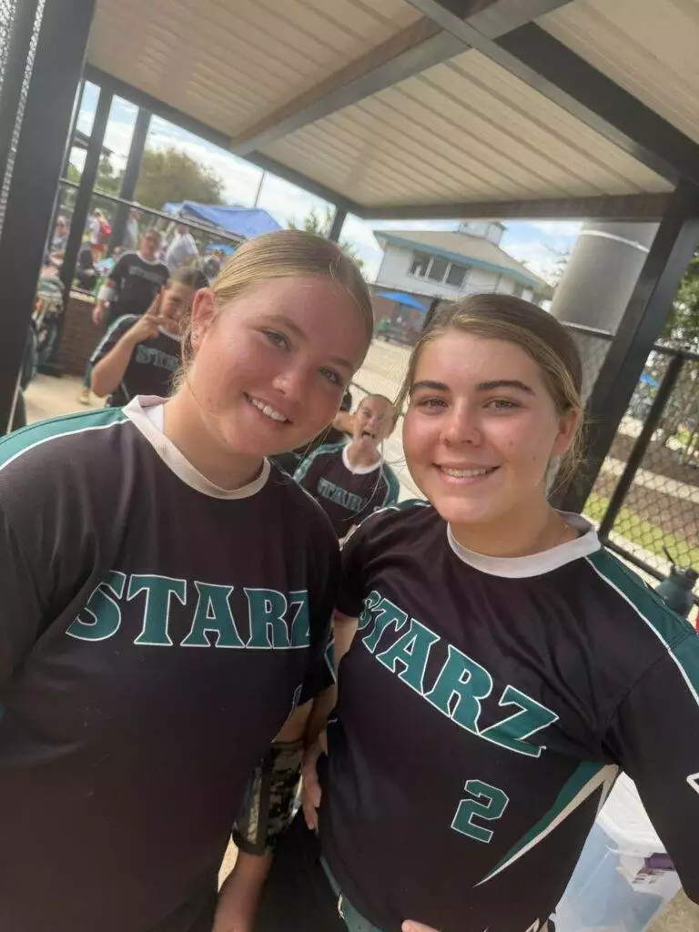 Kenley and Breelyn at Tier One Edge Showcase tournament - August 9-10, 2025 in Raleigh, NC