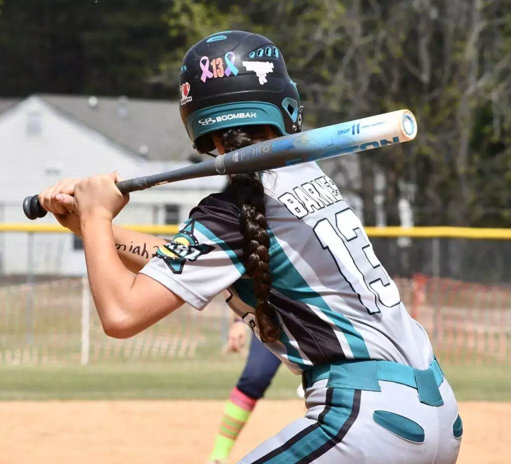 Kimberlin at bat in Kinston on March 29, 2025