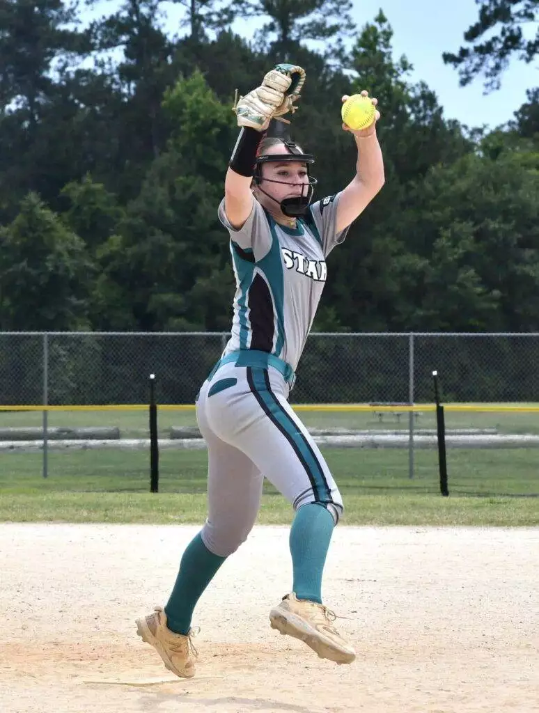 Kimberlin pitching in Laurinburg - May 24, 2025