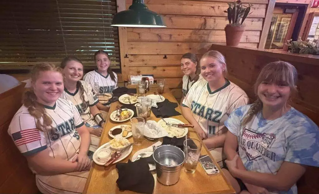 Post-game team time at dinner on July 19, 2025