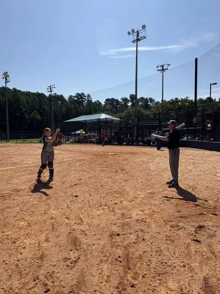 Serenity and Coach Chris at Tier One Edge Showcase tournament - August 9-10, 2025 in Raleigh, NC