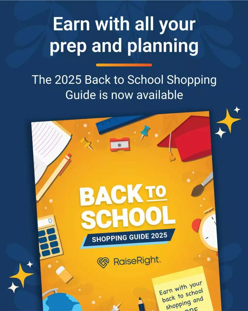 Back to School Shopping Guide 2025 for RaiseRight fundraising efforts.