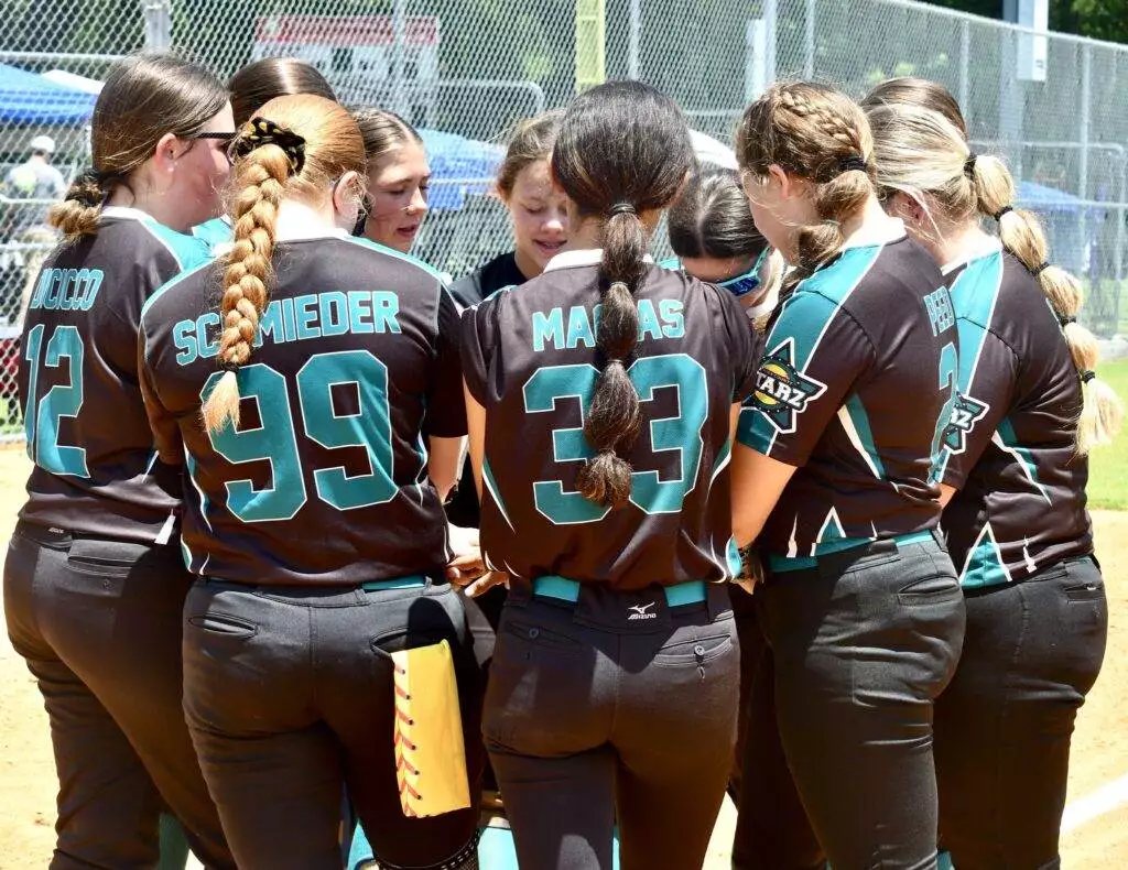 Team huddle in Clayton on June 21, 2025