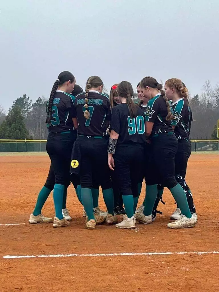 Team huddle in Cary on March 15, 2025