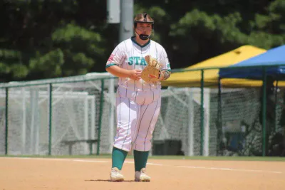 #11 Kenley Smeigh fielding in Apex, NC on July 19, 2025