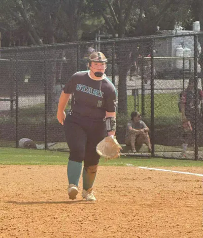 Kenley fielding at Tier One Edge Showcase tournament - August 9-10, 2025 in Raleigh, NC