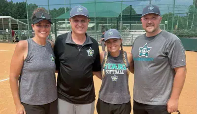 Bladen County Starz Coaches - Briana Graham, Chris Carroll, Cara Smeigh, and Nathan Matheson